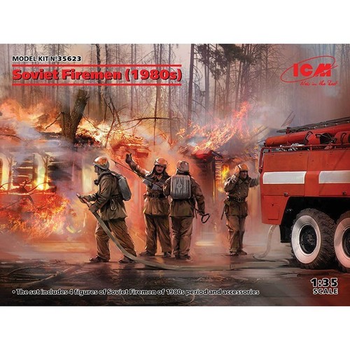 Icm 35623 soviet firemen - 1/35,